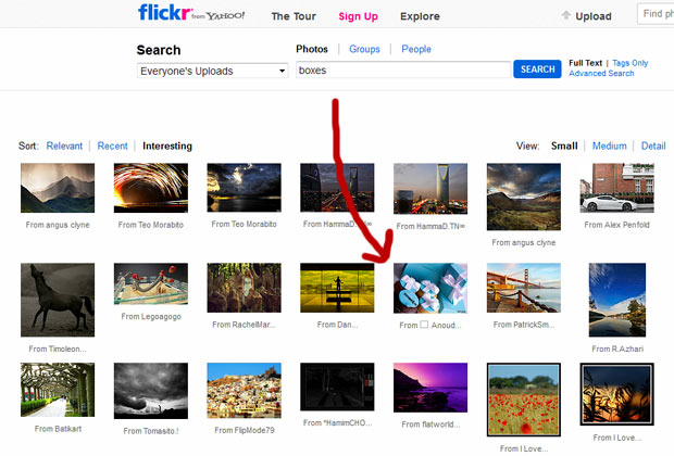 flickr screenshot